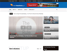 Tablet Screenshot of morebusiness.com